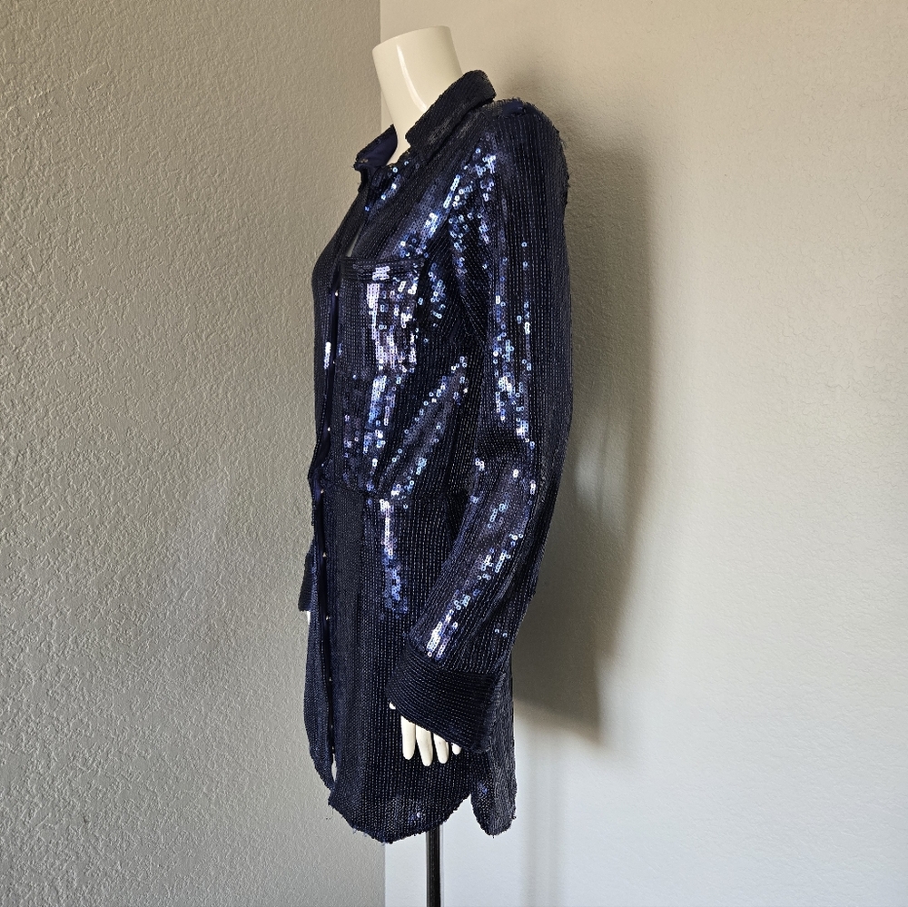 Free People Midnight Sequin Mini Dress - Picture 7 of 9